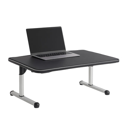 Gavix Adjustable Laptop Bed Stand - Tilting Top with Cooling Fan - Ergonomic Height Foldable Table for Bed & Sofa - Portable Workstation - Matte Black