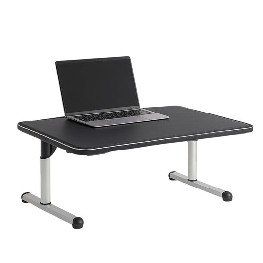 Gavix Adjustable Laptop Bed Stand - Tilting Top with Cooling Fan - Ergonomic Height Foldable Table for Bed & Sofa - Portable Workstation - Matte Black